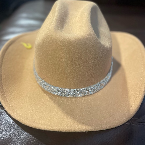 Vintage Western Cowboy Hat with glitter glitzy band OSFM - Picture 2 of 5